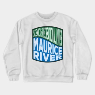 Maurice River Scenic and Recreational River Wave Crewneck Sweatshirt